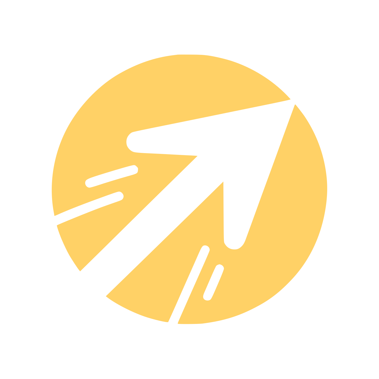 Abstract Cursor Logo #FFD166