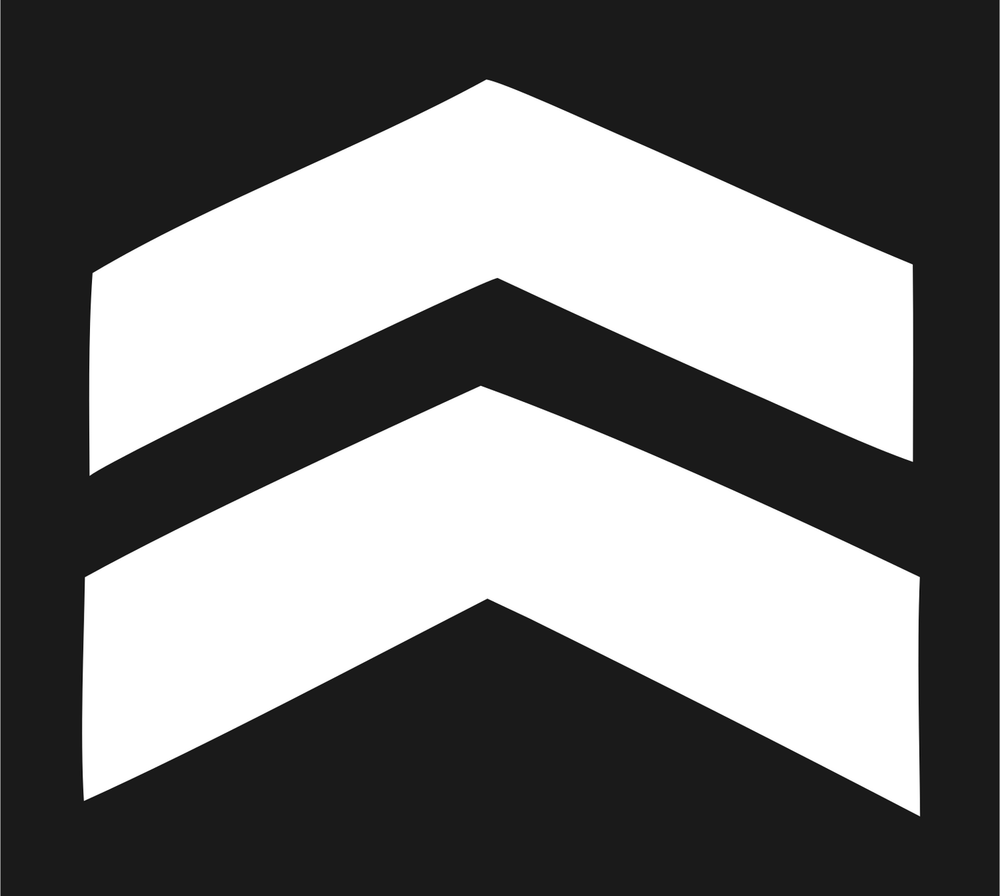 Angular Tribal Butterfly Emblem #1a1a1a/#ffffff