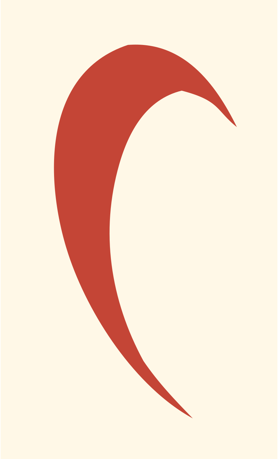 Flame Wing Butterfly Crest #fff8e7/#c44536