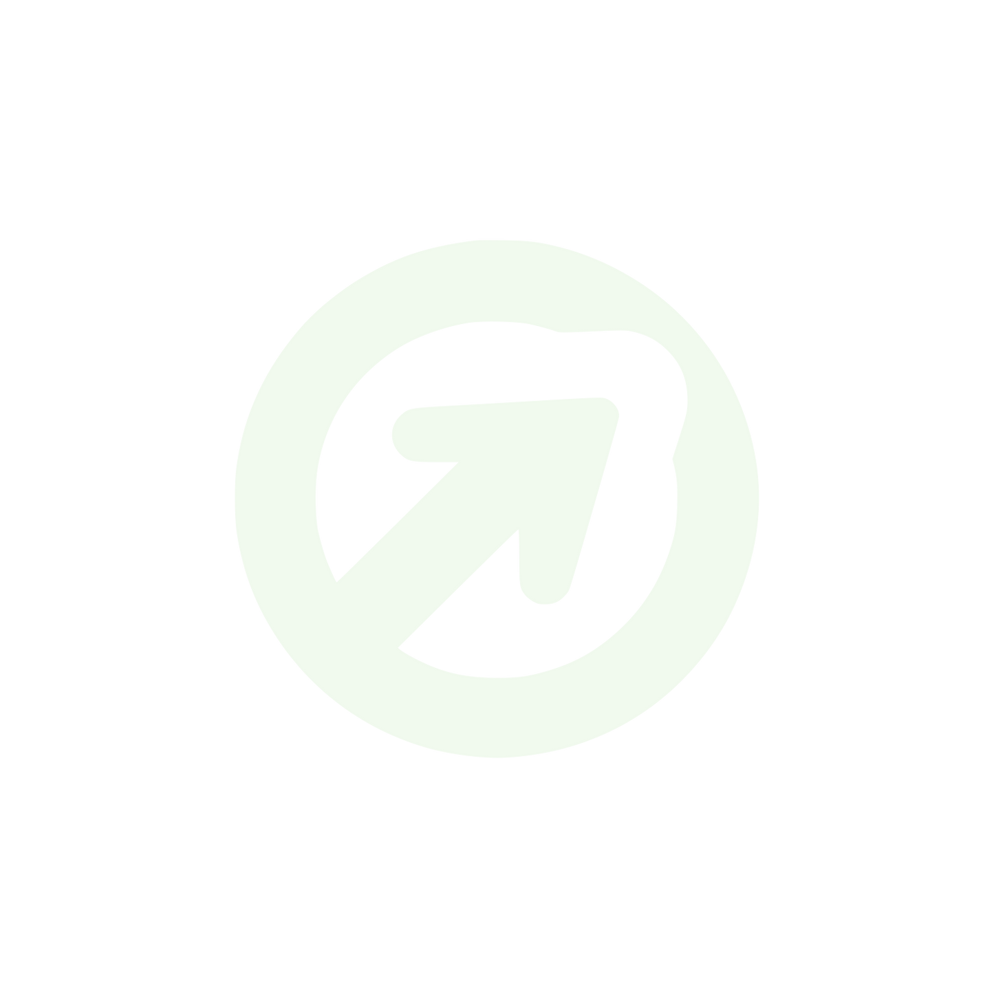 Circular Arrow Logo #F1FAEE