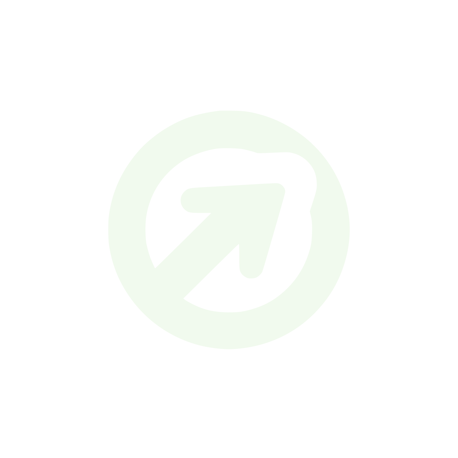 Circular Arrow Logo #F1FAEE