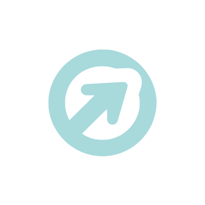 Circular Arrow Logo #A8DADC