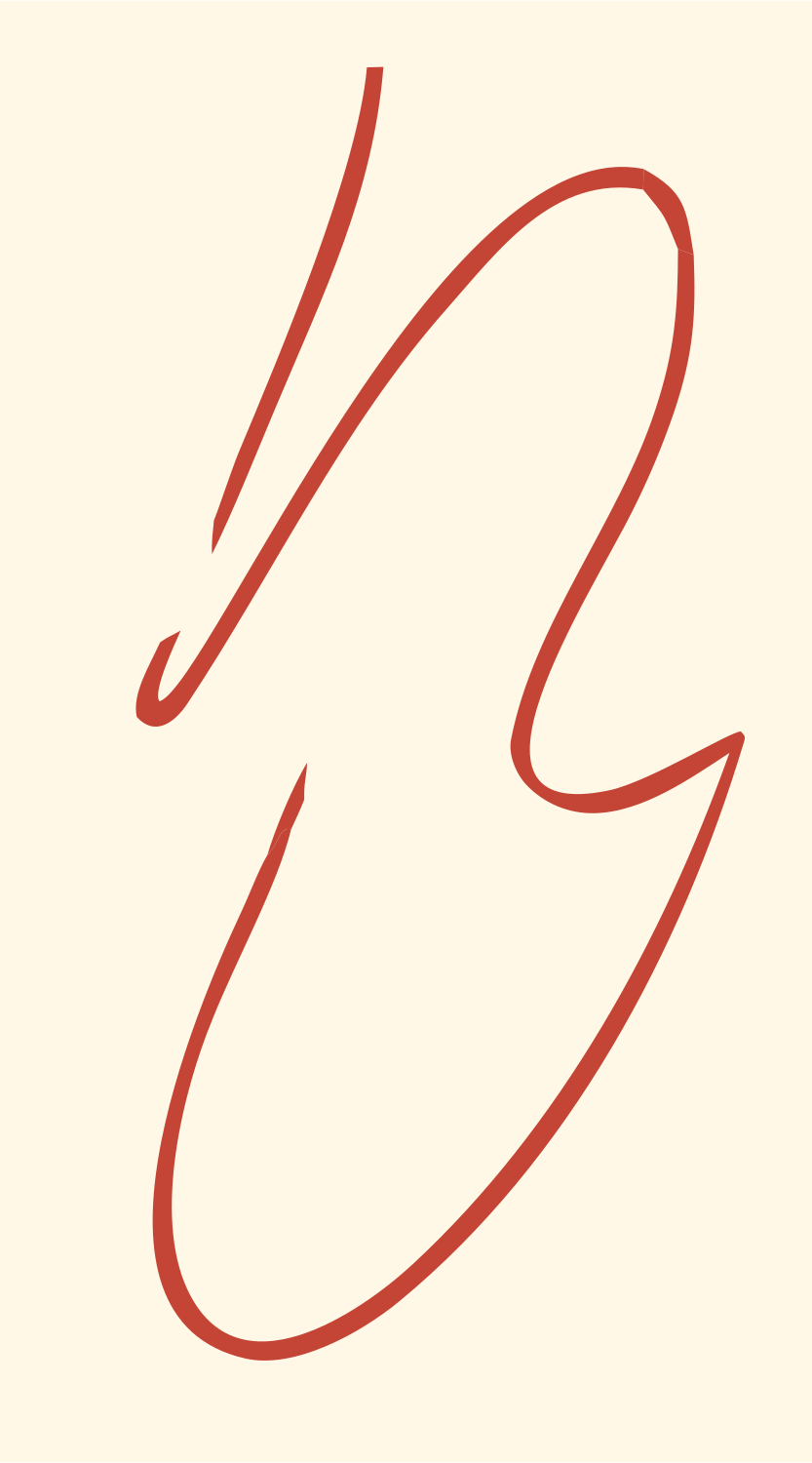 Om Symbol Lightning Mark #fff8e7/#c44536