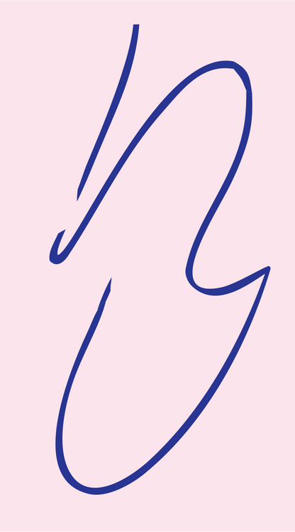 Om Symbol Lightning Mark #fce4ec/#283593