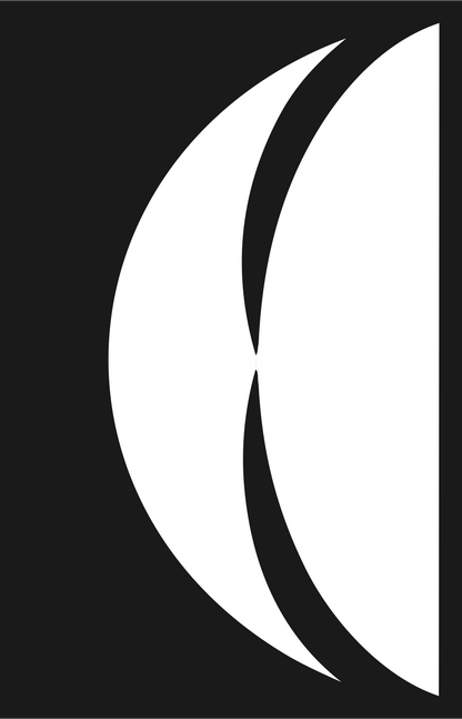 Tulip Flower Bold Badge #1a1a1a/#ffffff