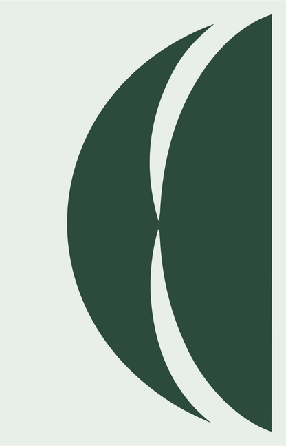 Tulip Flower Bold Badge #e8efe9/#2d4a3e
