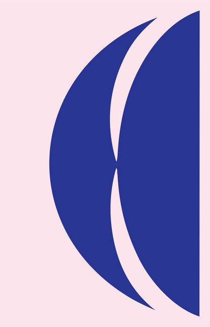 Tulip Flower Bold Badge #fce4ec/#283593