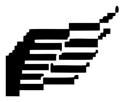 Pixel Bird Wings Crest