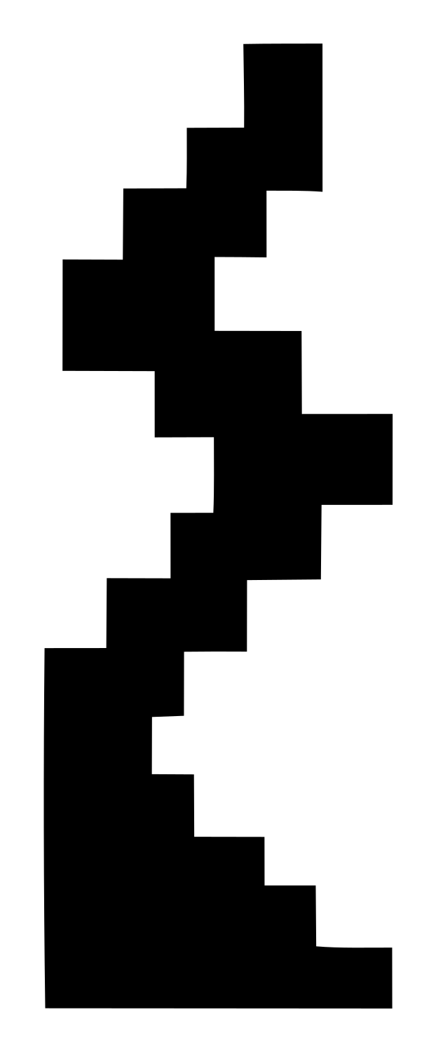 Pixel Spread Wing Badge #ffffff/#000000