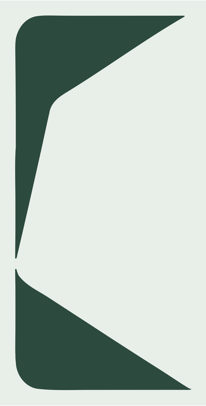 Robot Hand Circle Design #e8efe9/#2d4a3e