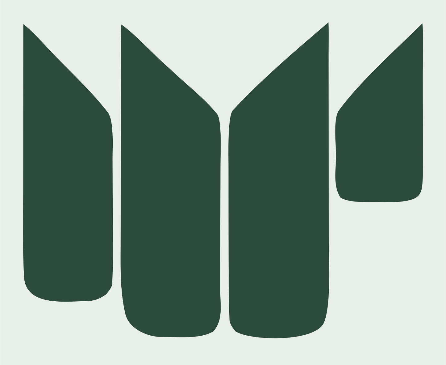 Cupped Hands Heart Icon #e8efe9/#2d4a3e