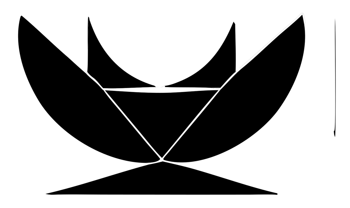 Octagon Star Tarot Icon #ffffff/#000000