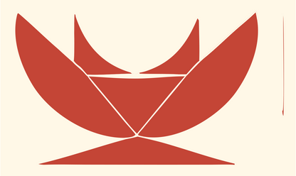 Octagon Star Tarot Icon #fff8e7/#c44536