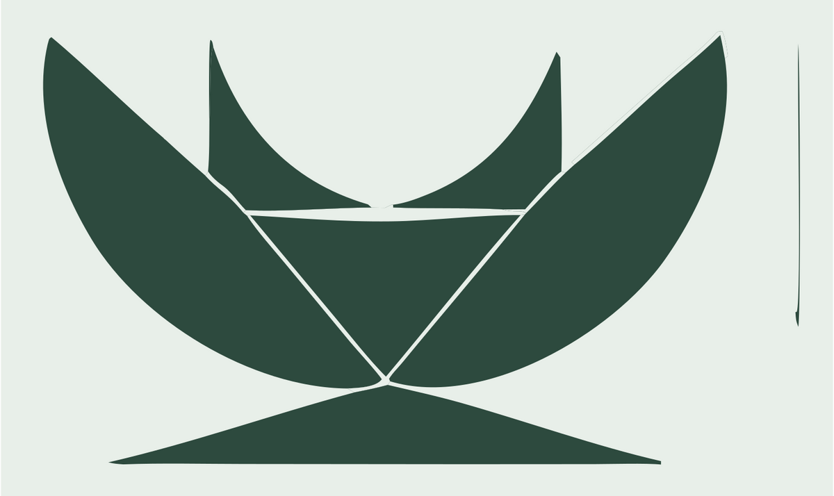 Octagon Star Tarot Icon #e8efe9/#2d4a3e