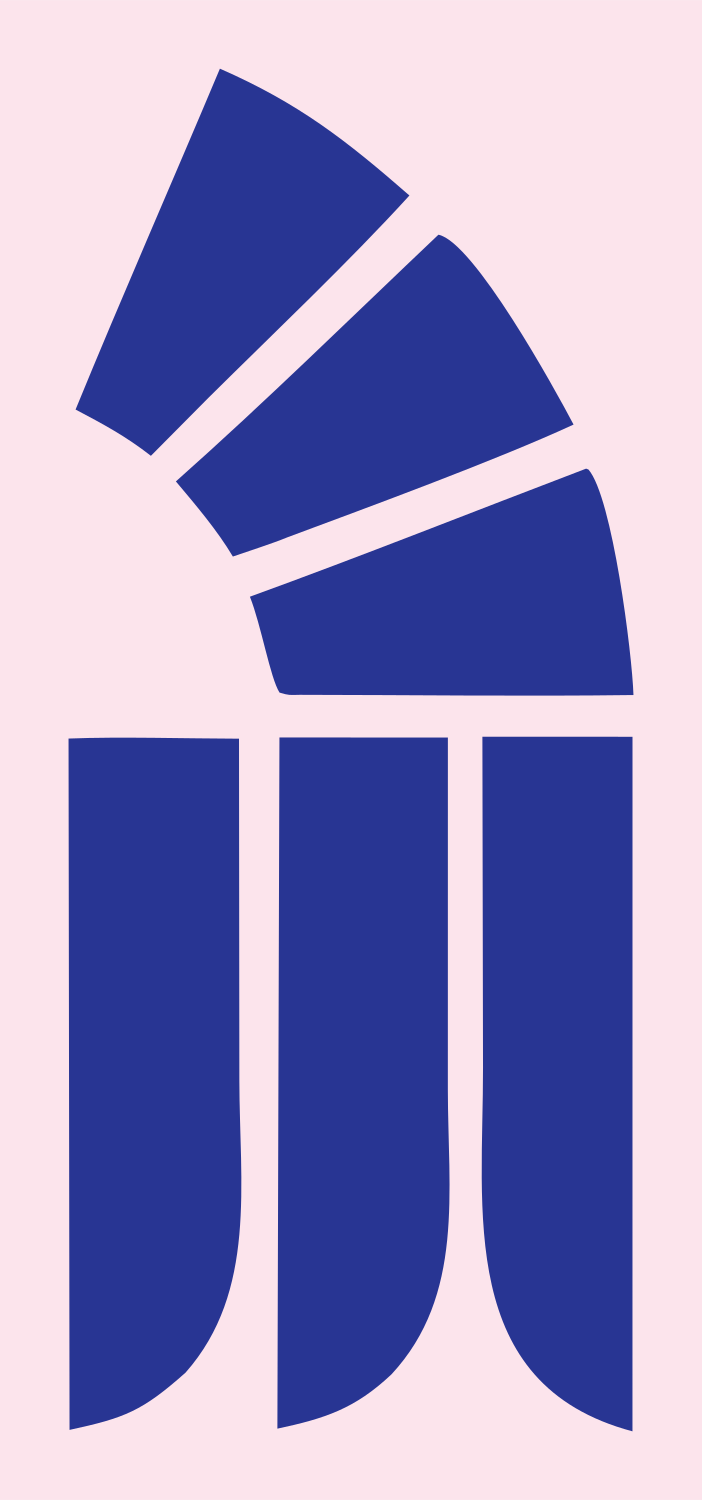Arched Rainbow Pillar Crest #fce4ec/#283593