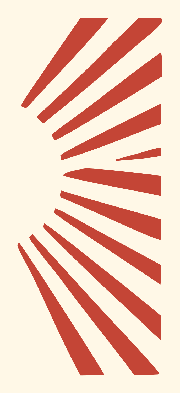 Sun Ray Flower Icon #fff8e7/#c44536