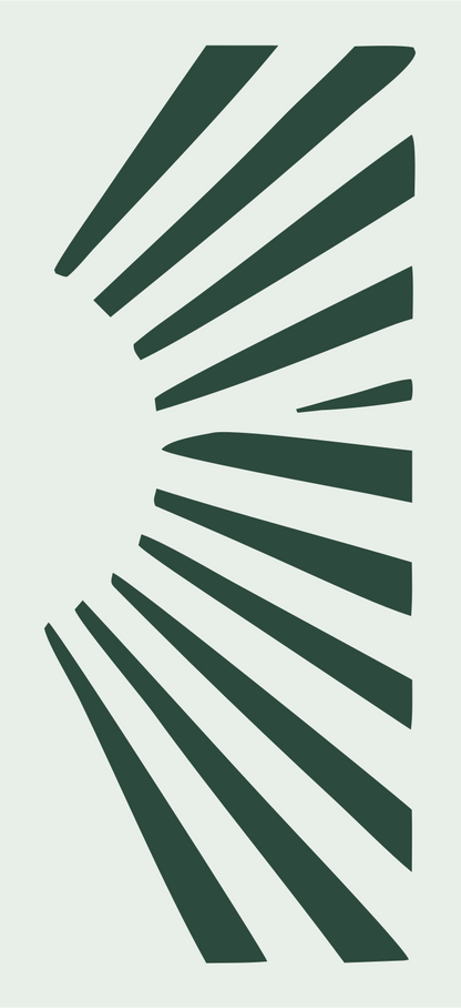 Sun Ray Flower Icon #e8efe9/#2d4a3e