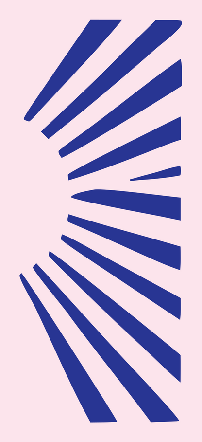 Sun Ray Flower Icon #fce4ec/#283593