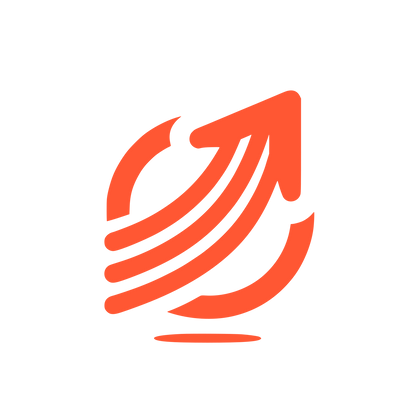 Wing Arrow Logo #FF5733
