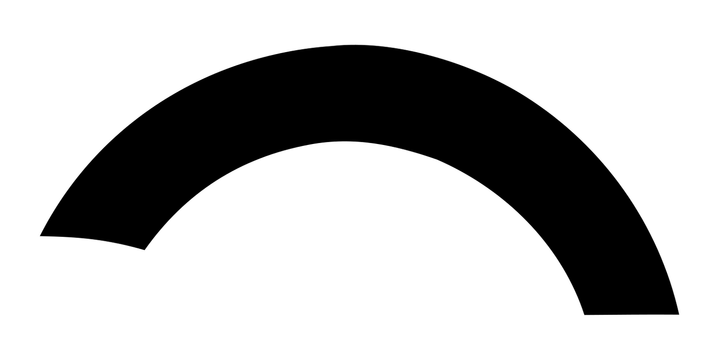 Arch Sweep Horizon Mark #ffffff/#000000