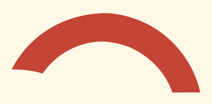 Arch Sweep Horizon Mark #fff8e7/#c44536