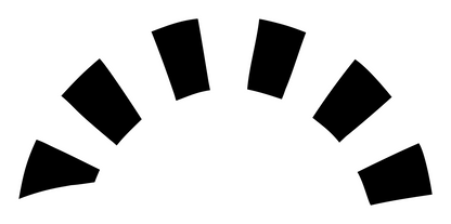Wind Waves Rising Sun Crest #ffffff/#000000