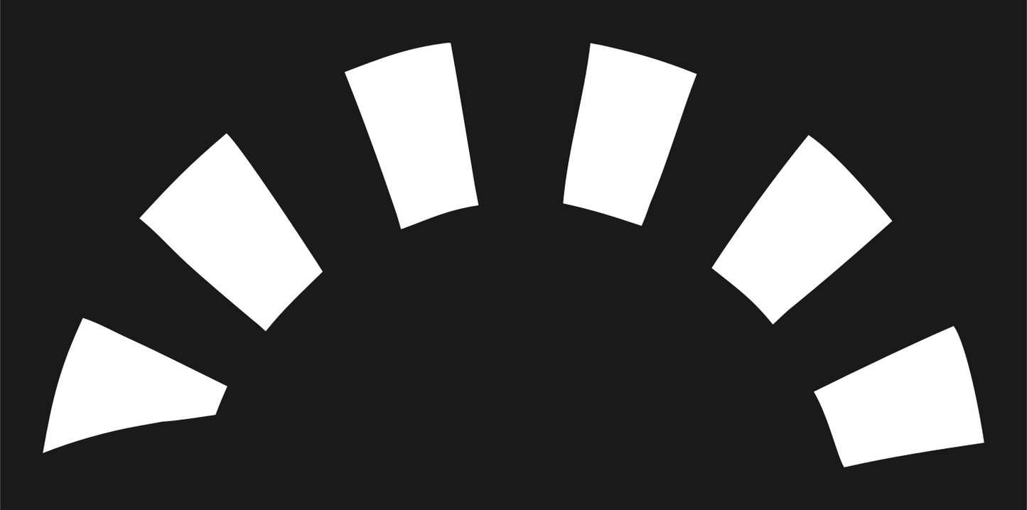 Wind Waves Rising Sun Crest #1a1a1a/#ffffff