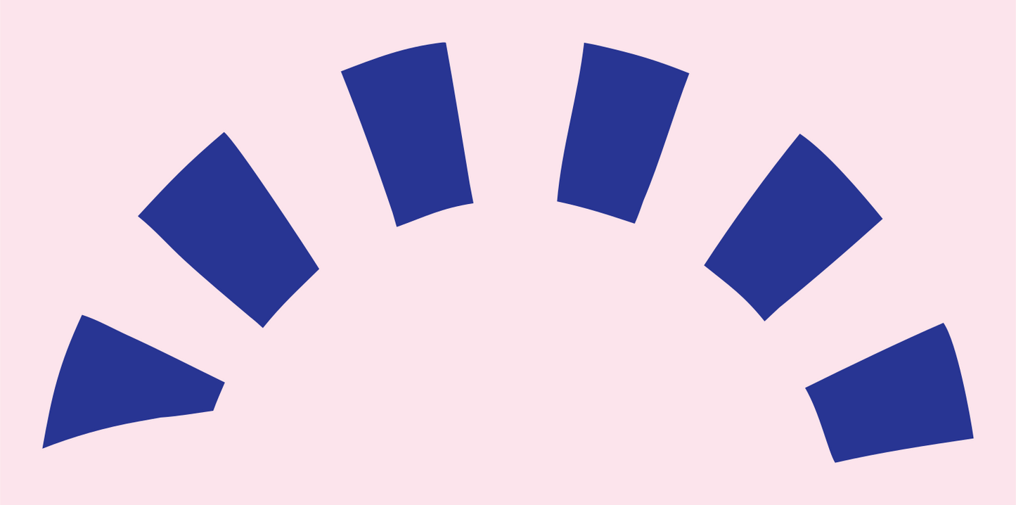 Wind Waves Rising Sun Crest #fce4ec/#283593
