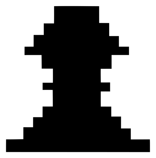 Pixel Chess Piece Emblem
