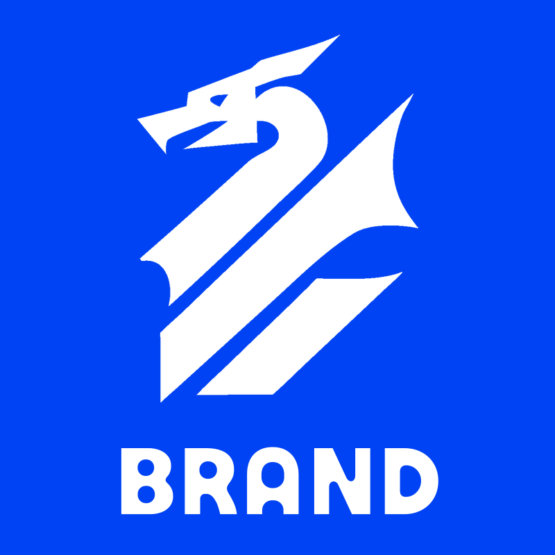 Bold Geometric Coiled Dragon Body Emblem preview