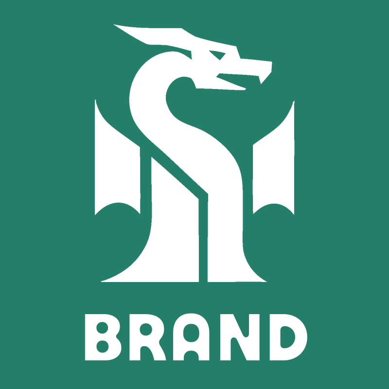 Bold Geometric S-Curve Dragon Neck Logo preview