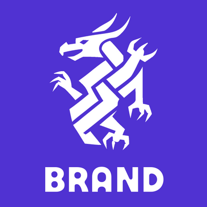Norse Knotwork Rampant Dragon Body Crest preview