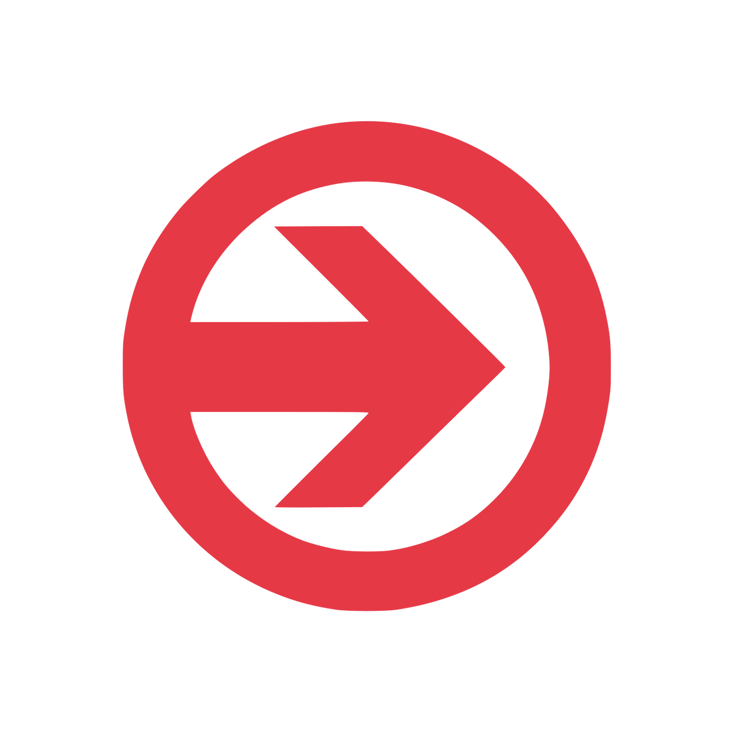 Arrow Logo #E63946