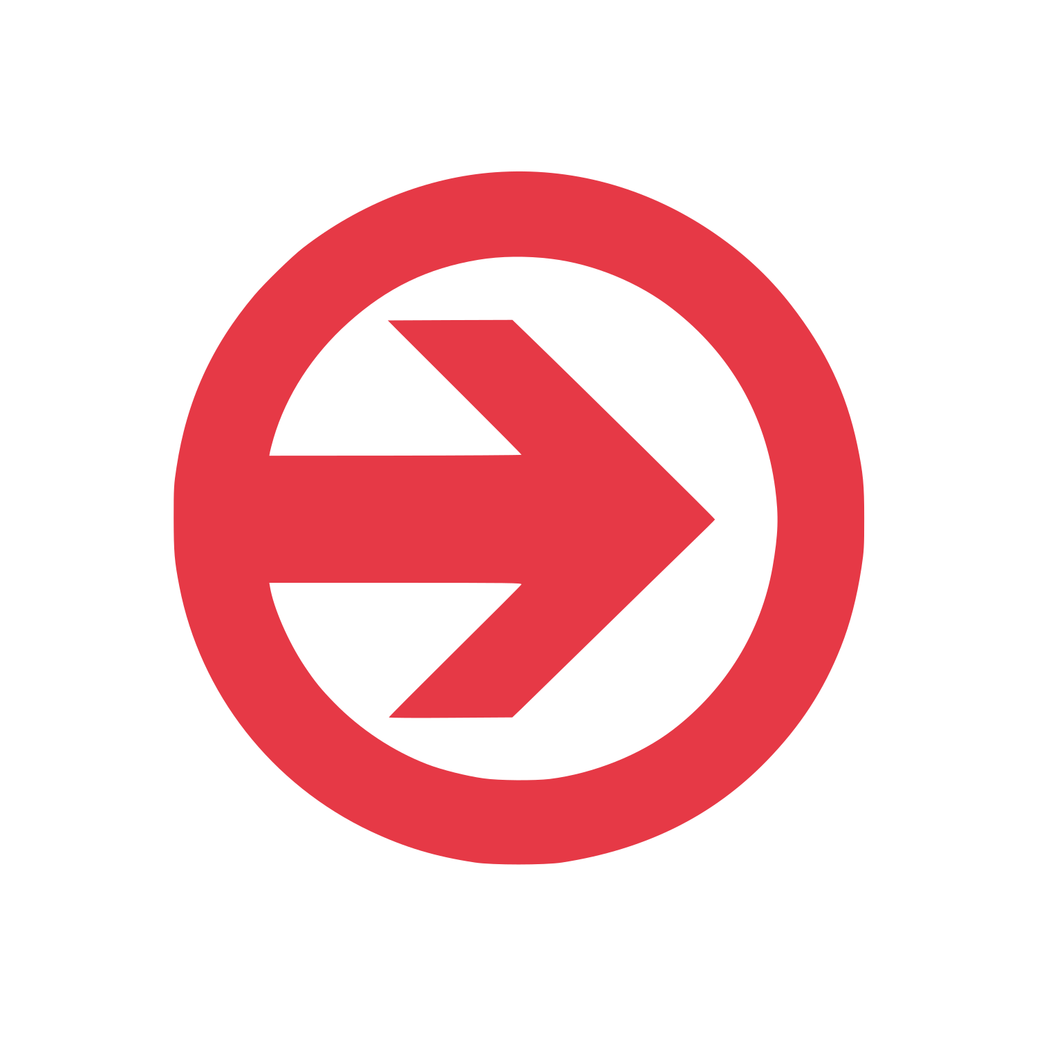 Arrow Logo #E63946
