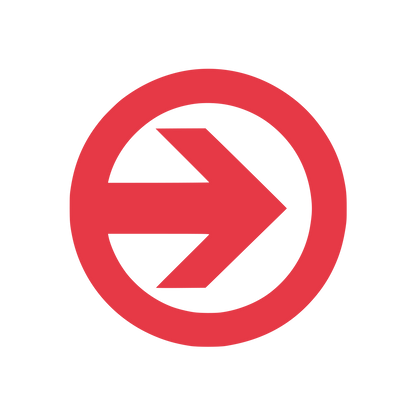 Arrow Logo #E63946
