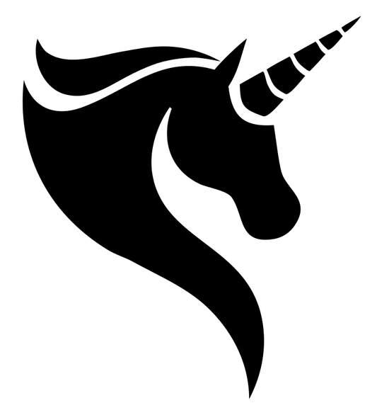 Bold Unicorn Mane Logo Mark