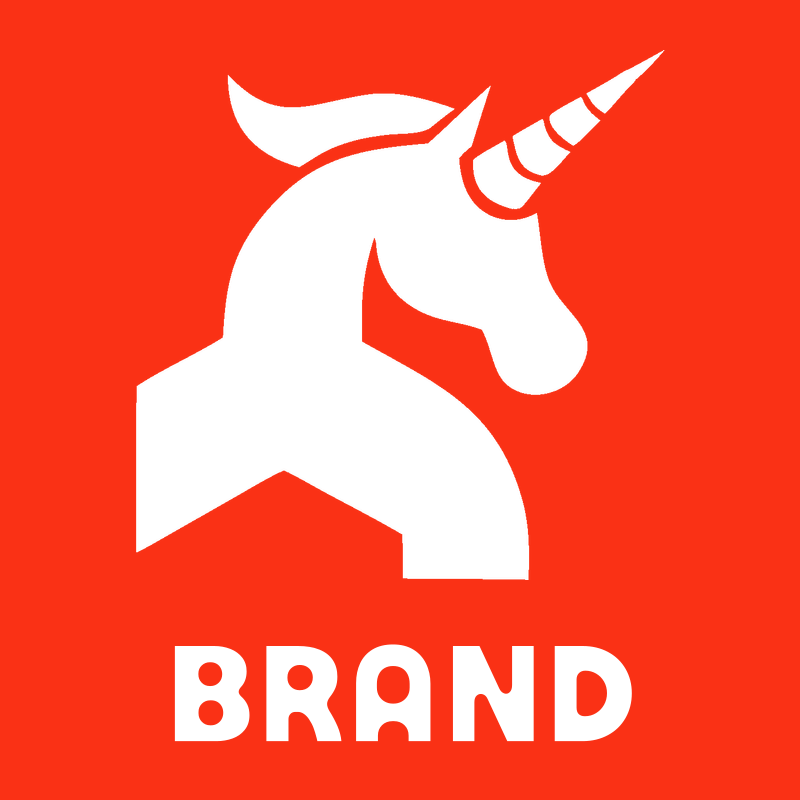 Solid Black Rearing Unicorn Head Badge preview