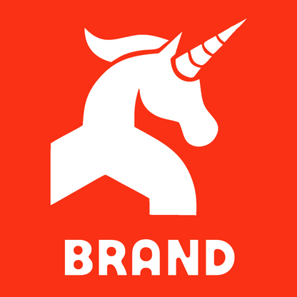 Solid Black Rearing Unicorn Head Badge preview