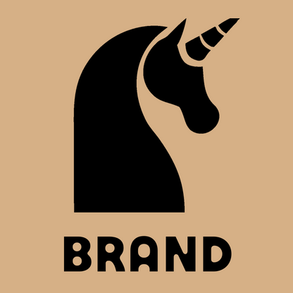 Flat Silhouette Profile Unicorn Head Mark preview