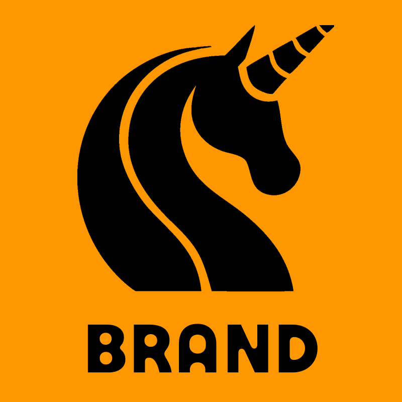 Sleek Curved Neck Unicorn Profile Logo preview