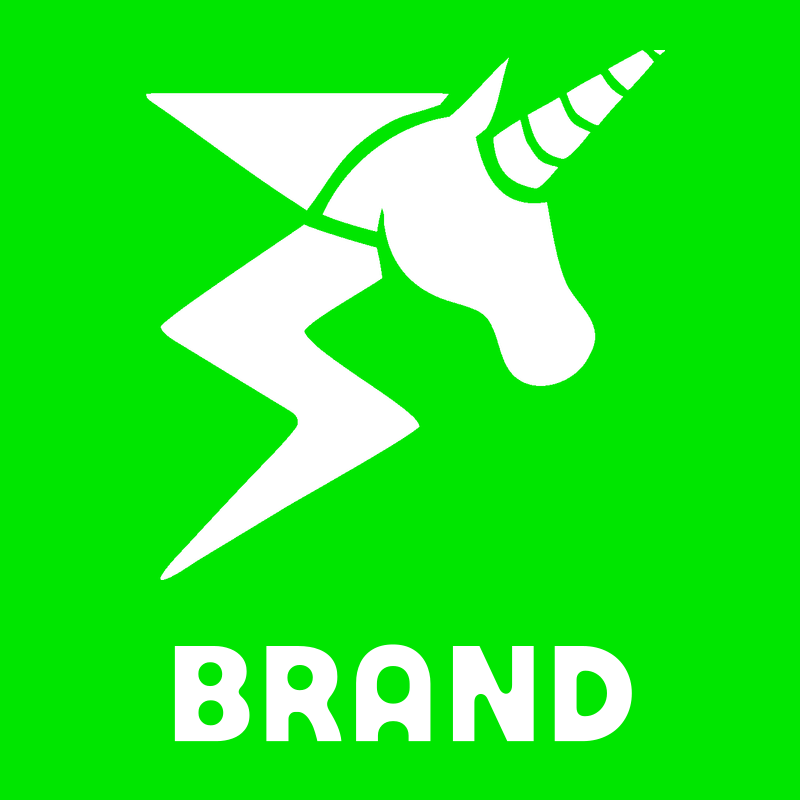 Bold Unicorn Head Lightning Bolt Icon preview