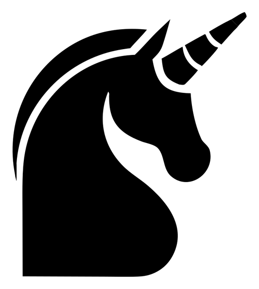 Solid Mane Sweep Unicorn Head Crest