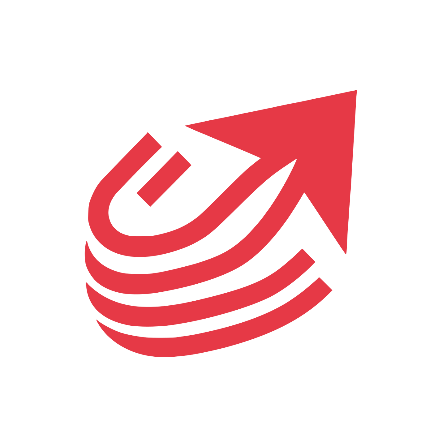 Arrow Logo #E63946