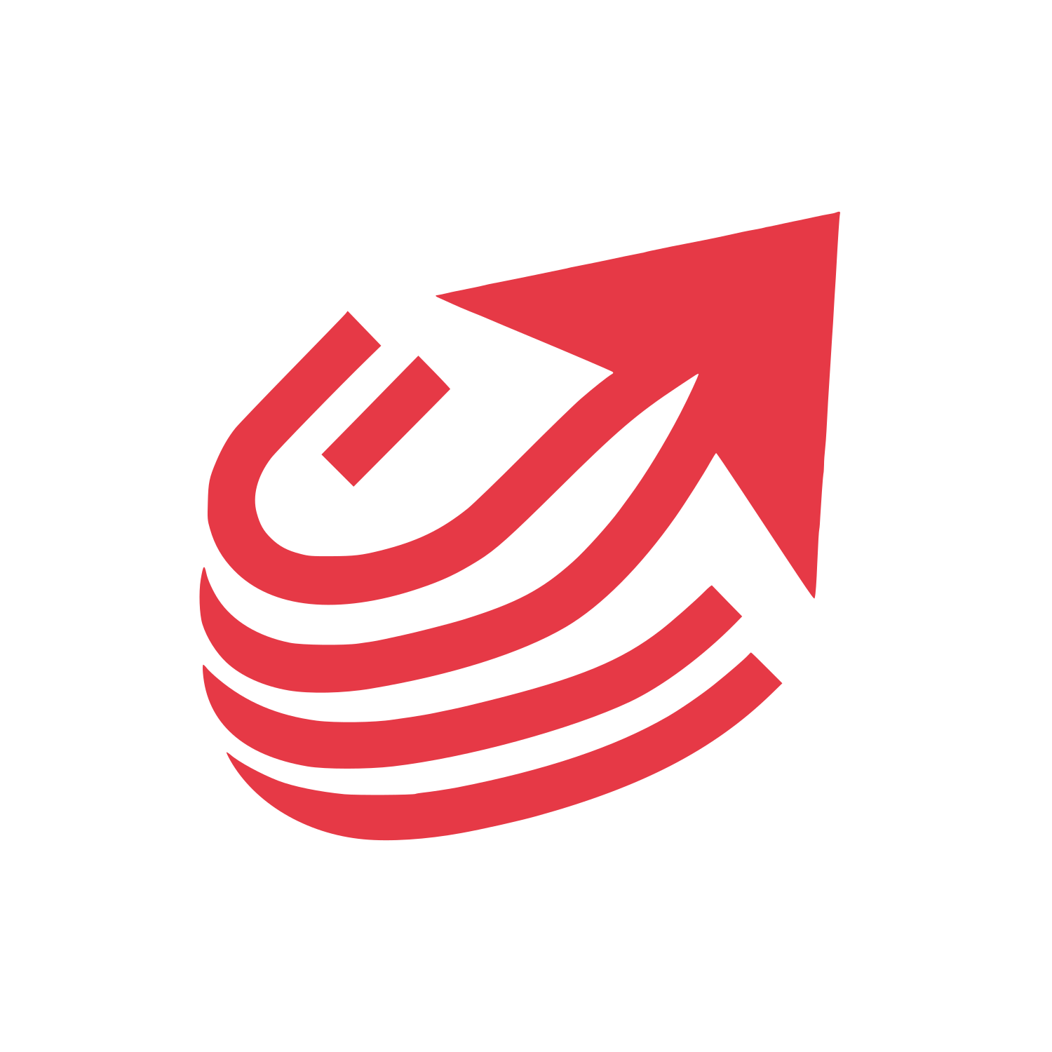 Arrow Logo #E63946