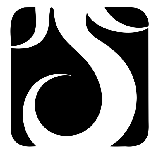 Negative Space Swirling Mermaid Tail Crest