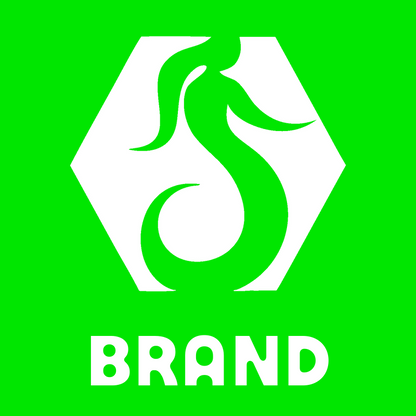 Negative Space Coiling Mermaid Hexagon Mark preview