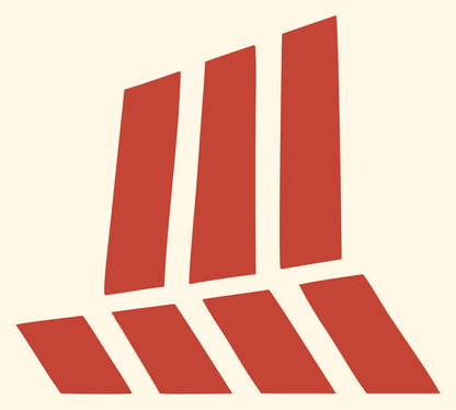 Wizard Hat Grid Logo #fff8e7/#c44536