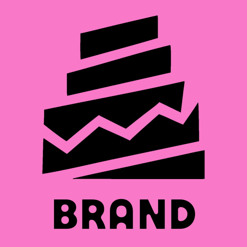 Brutalist Jagged Tiered Wizard Hat Logo preview