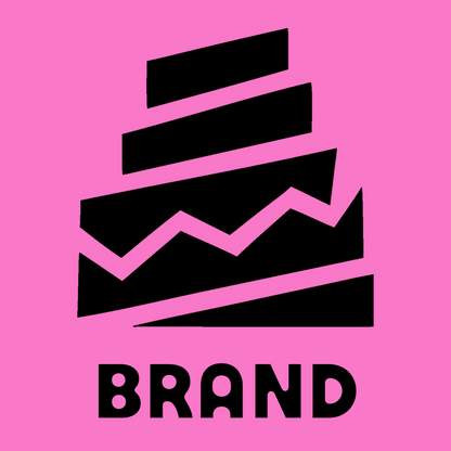 Brutalist Jagged Tiered Wizard Hat Logo preview