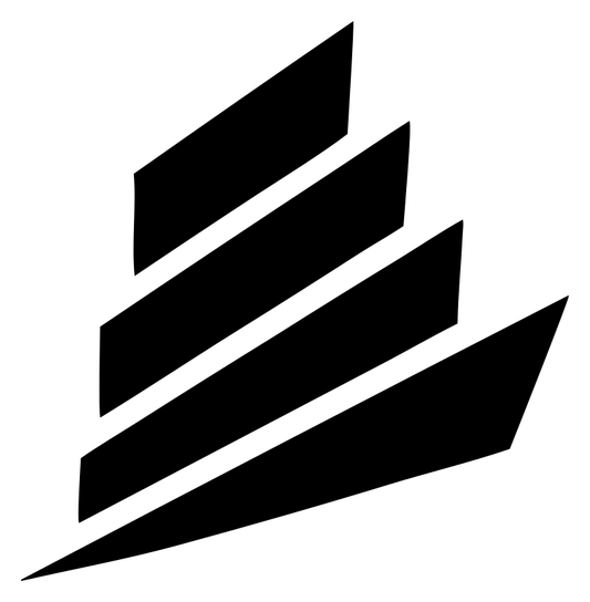 Angled Layered Steps Wizard Hat Emblem